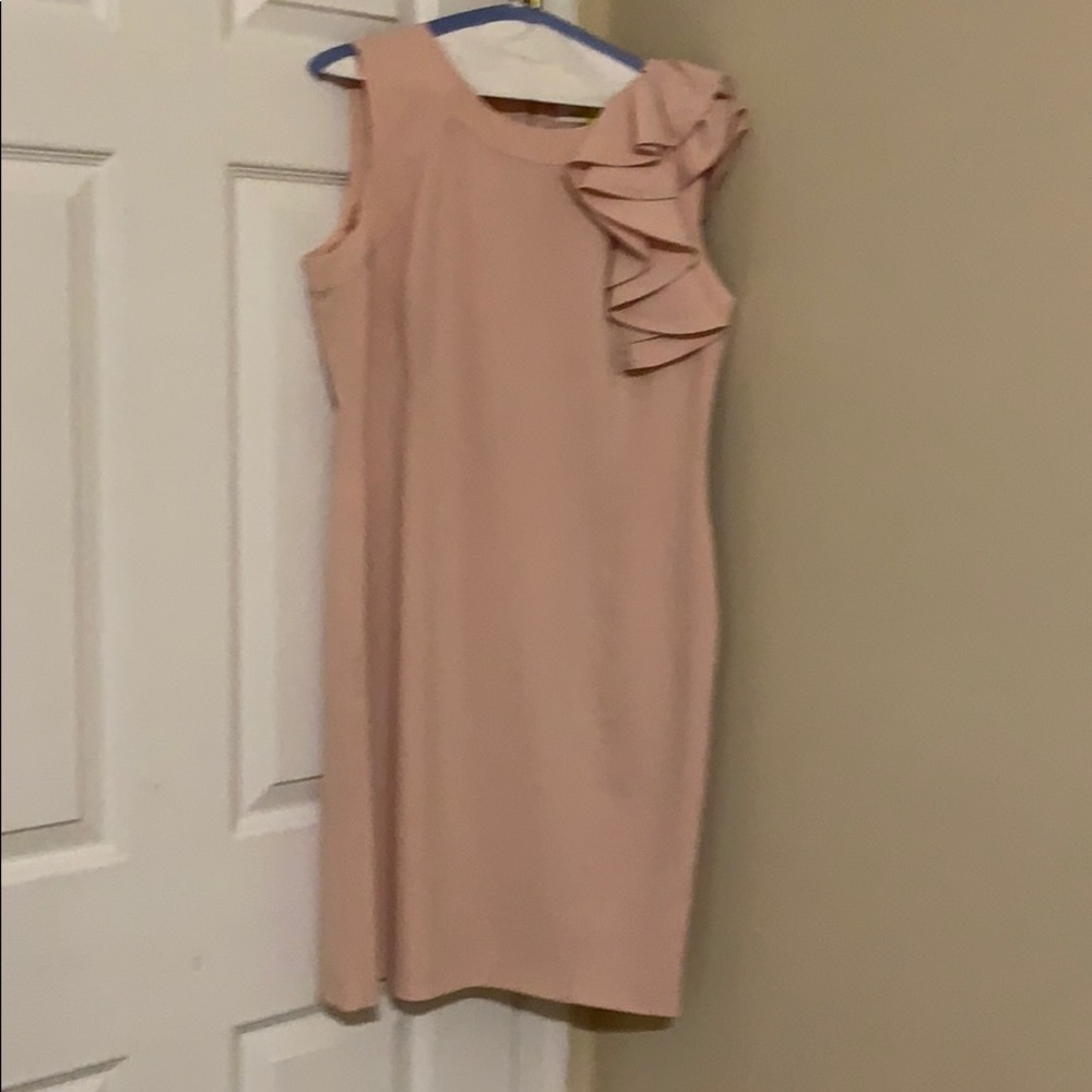 Calvin Klein soft pink dress